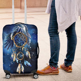 Blue Galaxy Dreamcatcher Native American Luggage Covers - ProudThunderbird