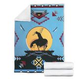 End Of The Trail Native American Pride Premium Blanket - ProudThunderbird