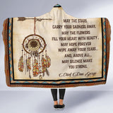 May The Stars Carry Your Sadness Away Native American Hooded Blanket