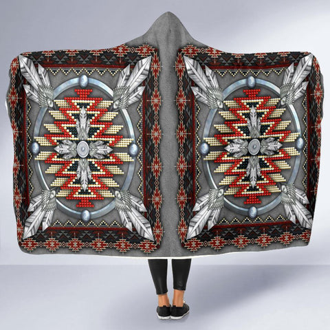 Naumaddic Arts Native American Hooded Blanket