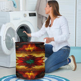 GB-NAT00068 United Tribes Brown Design Laundry Basket