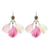Native American Feather Dangle Earrings