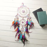 Handmade 4 Circle Dream Catcher With Feather Native American - ProudThunderbird