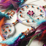 Handmade 4 Circle Dream Catcher With Feather Native American - ProudThunderbird