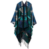 Indian Blanket Poncho Native American Clothing - Native American Design - ProudThunderbird