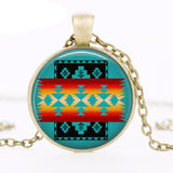 Southwestern Logo Pendant Native American Necklace
