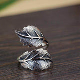 Vintage Leaf Open Native American Rings
