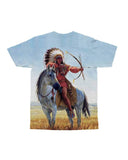 Native American Chief Shooting Bow And Arrow All-over T-Shirt