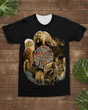 Spirit Animal Native American All-over 3D T-Shirt All-over T-Shirt
