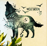 Wolf Moon Wall Stickers 1