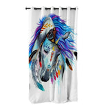 Tribal Horse Native American Pride Living Room Curtain no link