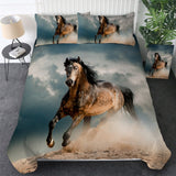 Horses 3D Dusty Lightning Printed Bedding Sets