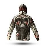 GB-NAT00238 Native Chief Skull 3D Hoodie With Mask