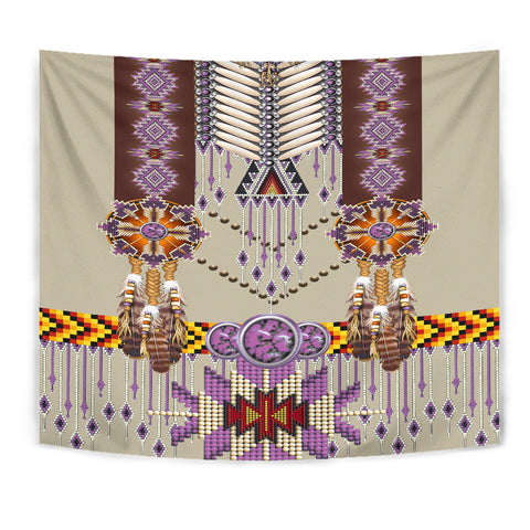 GB-NAT00069-03 Purple Pattern Breastplate Tapestry