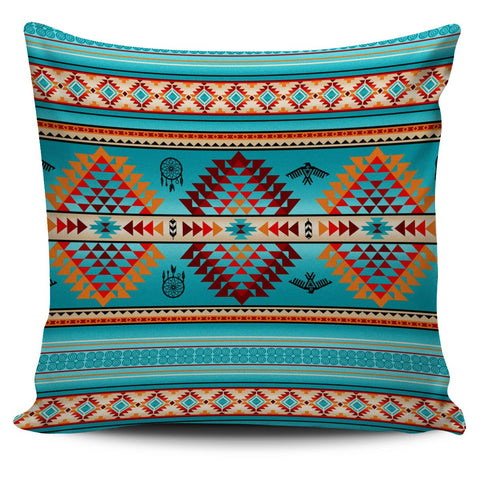 Blue Thunderbirds Dreamcatcher Native American  Pillow Covers