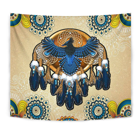 GB-NAT00131 Blue Thunderbird Native Tapestry