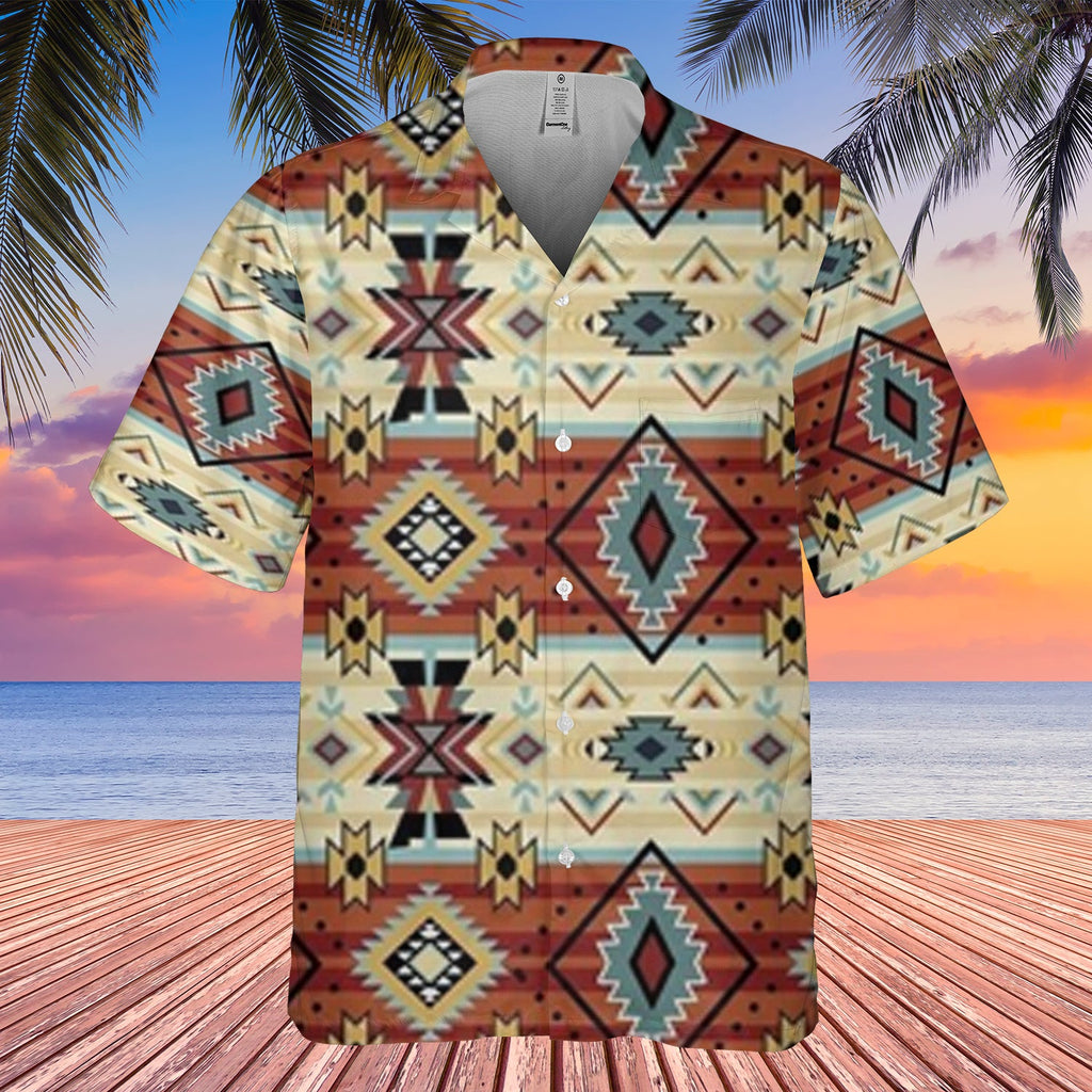 GB-HW00090 Pattern Native Hawaiian Shirt 3D