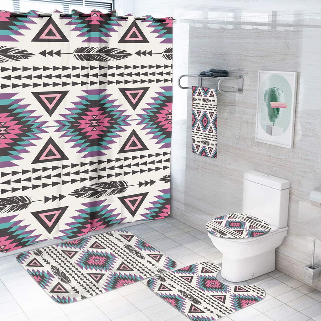 BS-00044 Pattern Native American Bathroom Set