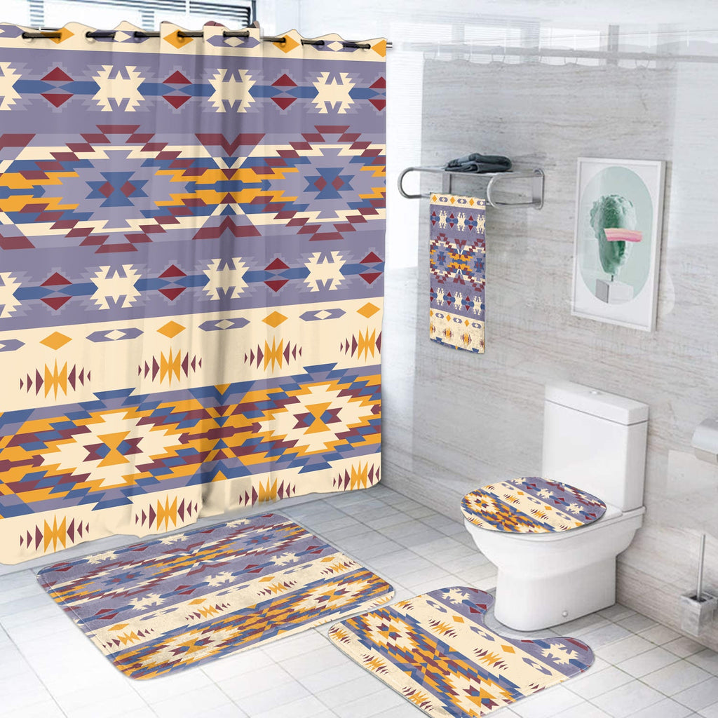 BS-00036 Pattern Native American Bathroom Set