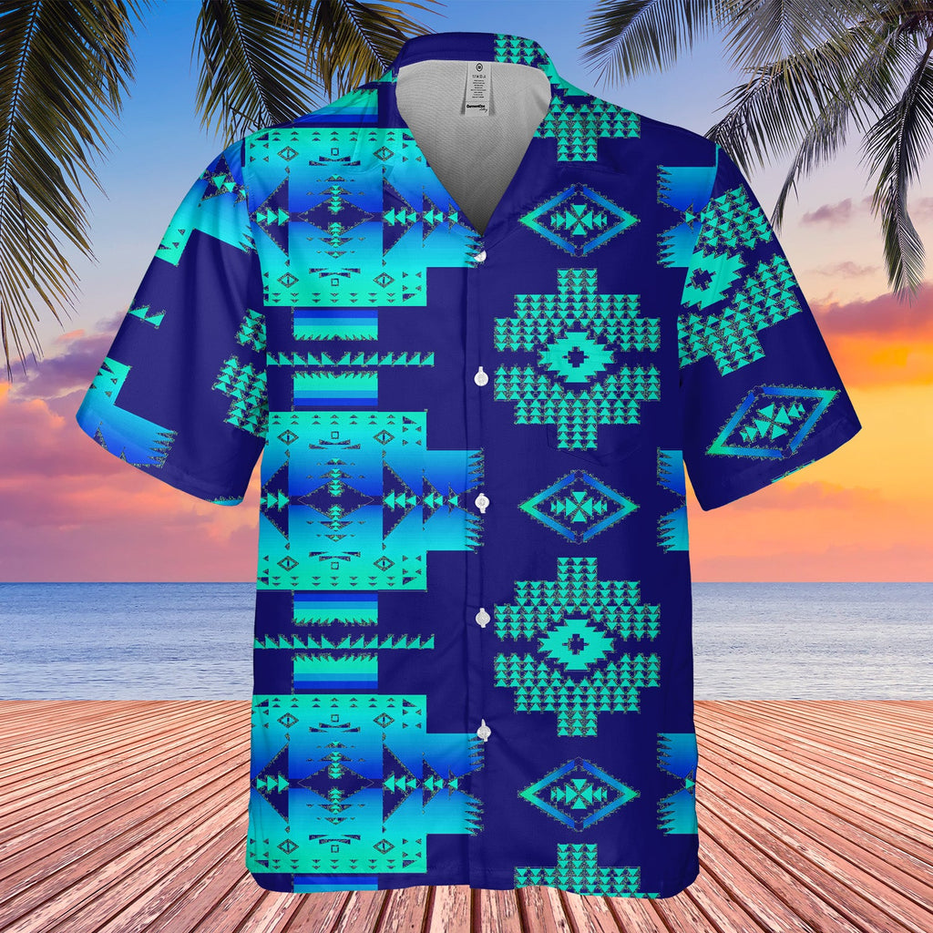 GB-NAT00720-12 Pattern Native Hawaiian Shirt 3D