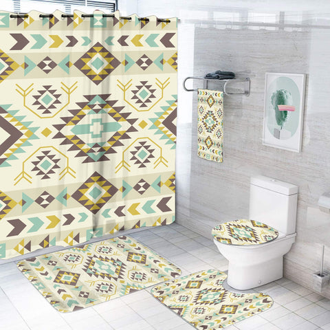 BS-00031  Pattern Native American Bathroom Set