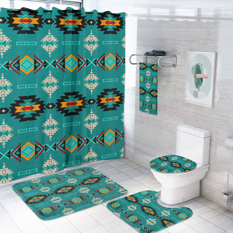 BS-00055 Pattern Native American Bathroom Set