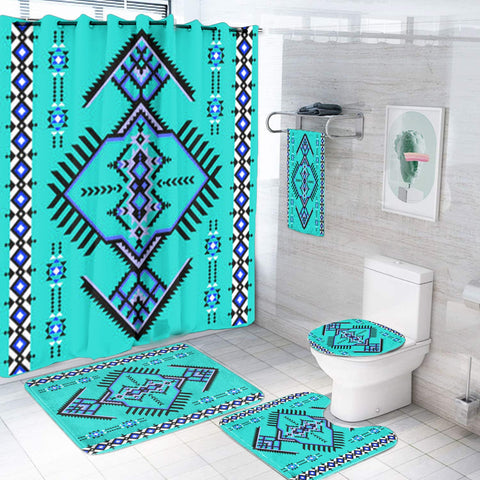 BS-00052 Pattern Native American Bathroom Set