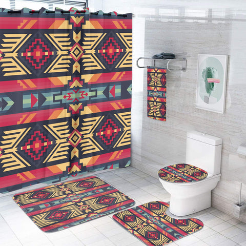 BS-00050 Pattern Native American Bathroom Set