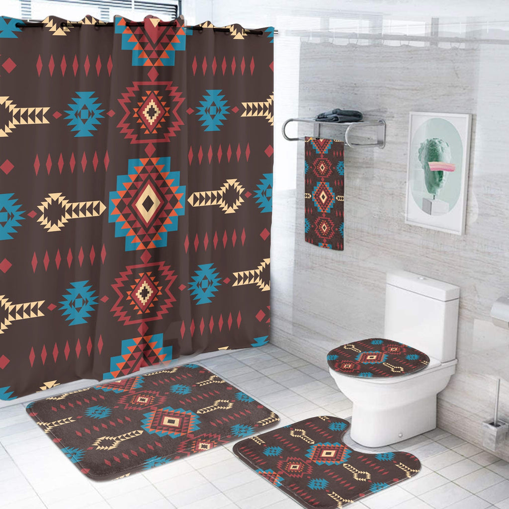 BS-00070 Pattern Native American Bathroom Set