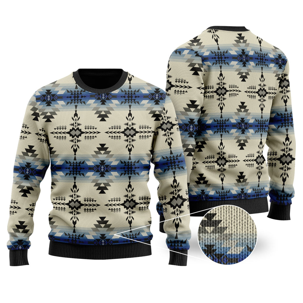 GB-NAT00598 Seamless Ethnic Ornaments Sweater