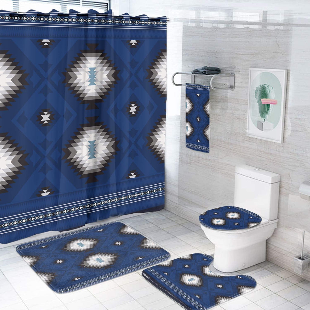 GB-NAT00751 Pattern Native American Bathroom Set