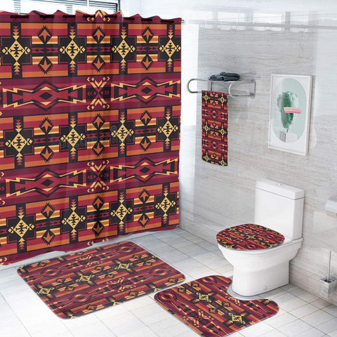 BS-00081 Pattern Native American Bathroom Set