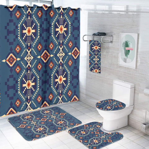 BS-00080 Pattern Native American Bathroom Set