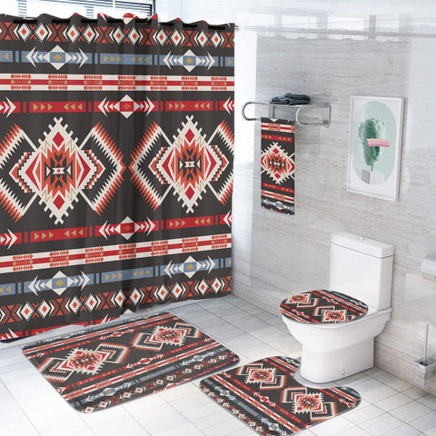 BS-00076 Pattern Native American Bathroom Set