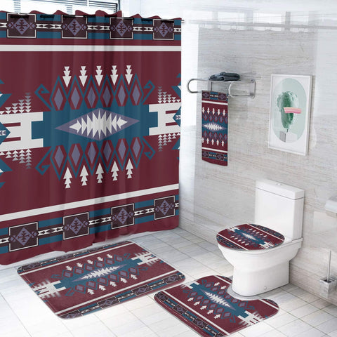 BS-00074 Pattern Native American Bathroom Set