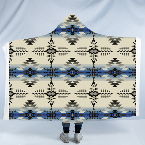 GB-NAT00608 Seamless Geometric Pattern Hooded Blanket