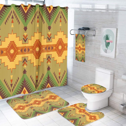 BS-00073 Pattern Native American Bathroom Set