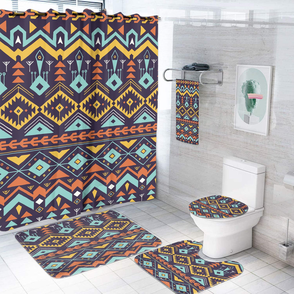BS-00096 Pattern Native American Bathroom Set