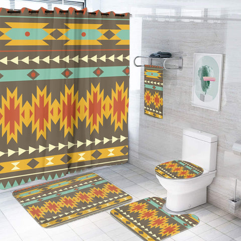 BS-00094 Pattern Native American Bathroom Set