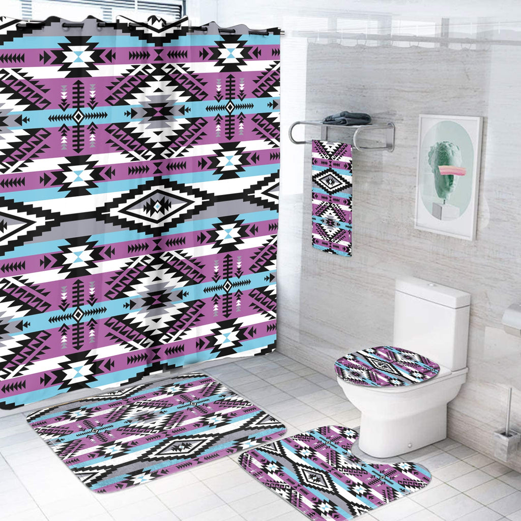 BS-00093 Pattern Native American Bathroom Set