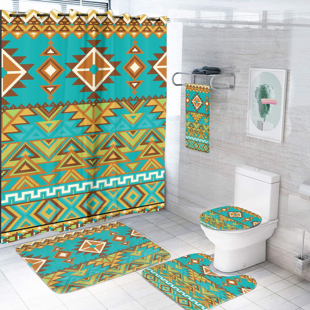 BS-00092 Pattern Native American Bathroom Set