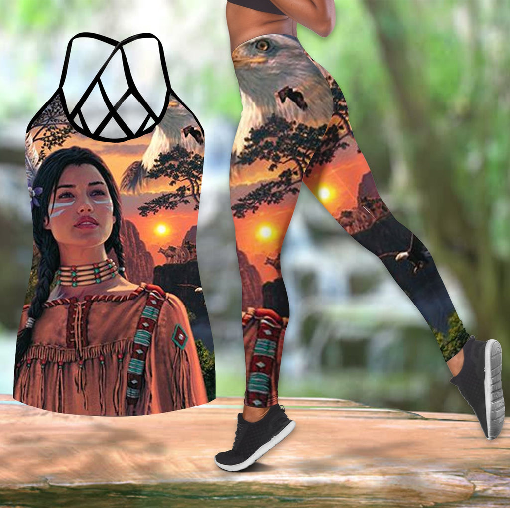 CRL0001 Girl Native American Combo Crisscross And Legging