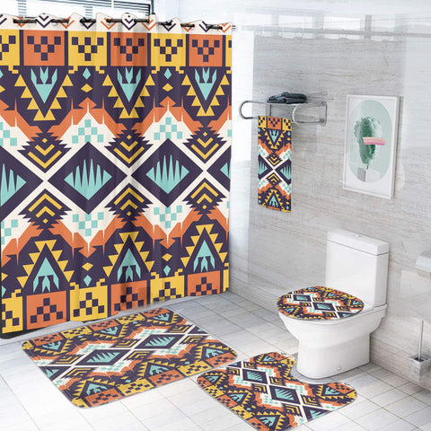 BS-00089 Pattern Native American Bathroom Set