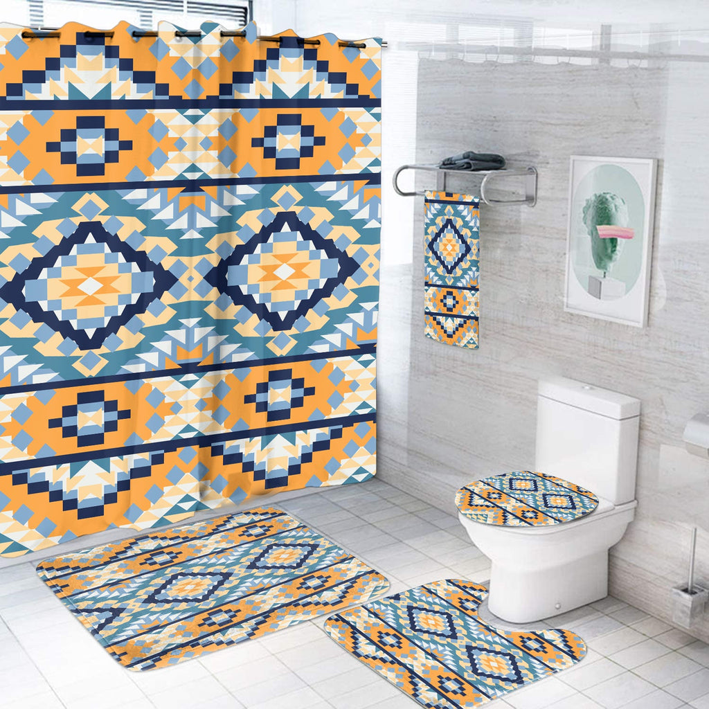 BS-00087 Pattern Native American Bathroom Set