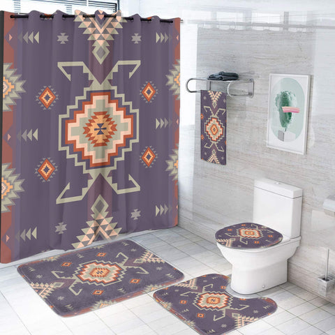 BS-00086 Pattern Native American Bathroom Set