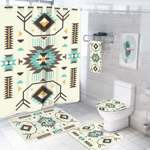 BS-00085 Pattern Native American Bathroom Set