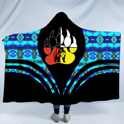 HDB0092 Pattern Native American Design Hooded Blanket