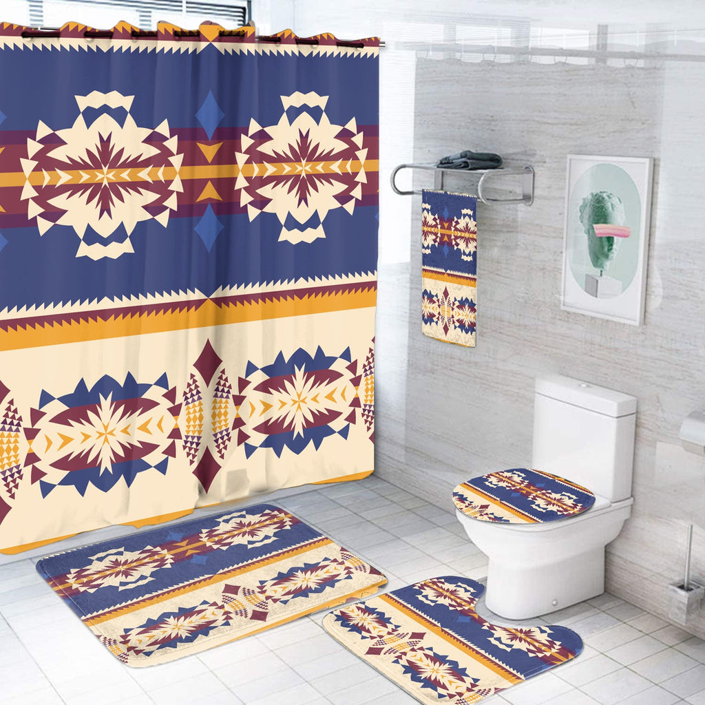 BS-000104 Pattern Native American Bathroom Set