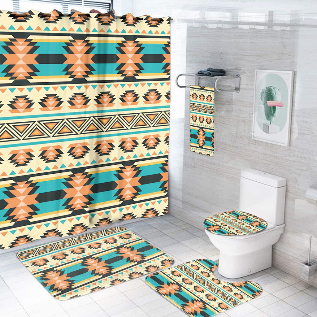 BS-000102 Pattern Native American Bathroom Set