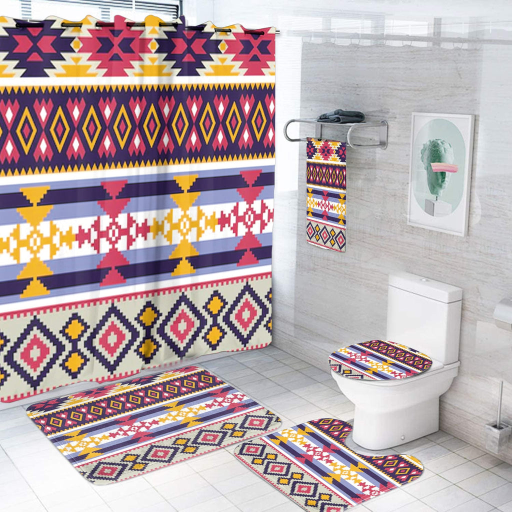 BS-00099 Pattern Native American Bathroom Set
